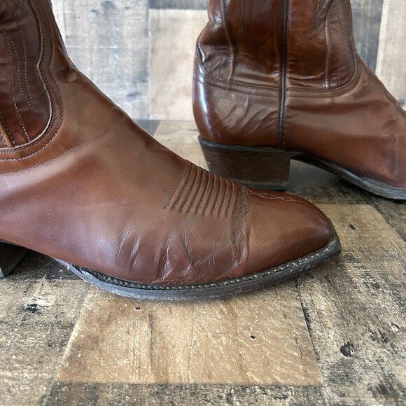 Lucchese Handmade Classics L1506 French Toe Western Cowboy Boots Mens 11.5 D - Picture 6 of 12